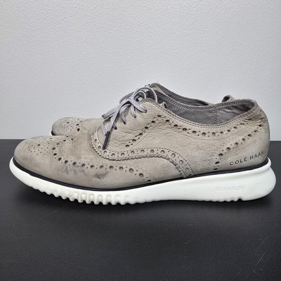Cole Haan Shoes Mens 10 Gray Suede 2.Zerogrand Wingtip  display picture 2