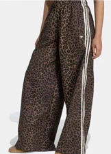 Adidas Leopard Firebird Oversized Track Pants M Medium Nwt New 100% Authentic