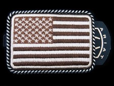 SF15175 NOS REALLY NICE  EMBROIDERED US FLAG PATCH  PATRIOTIC ARIAT BUCKLE