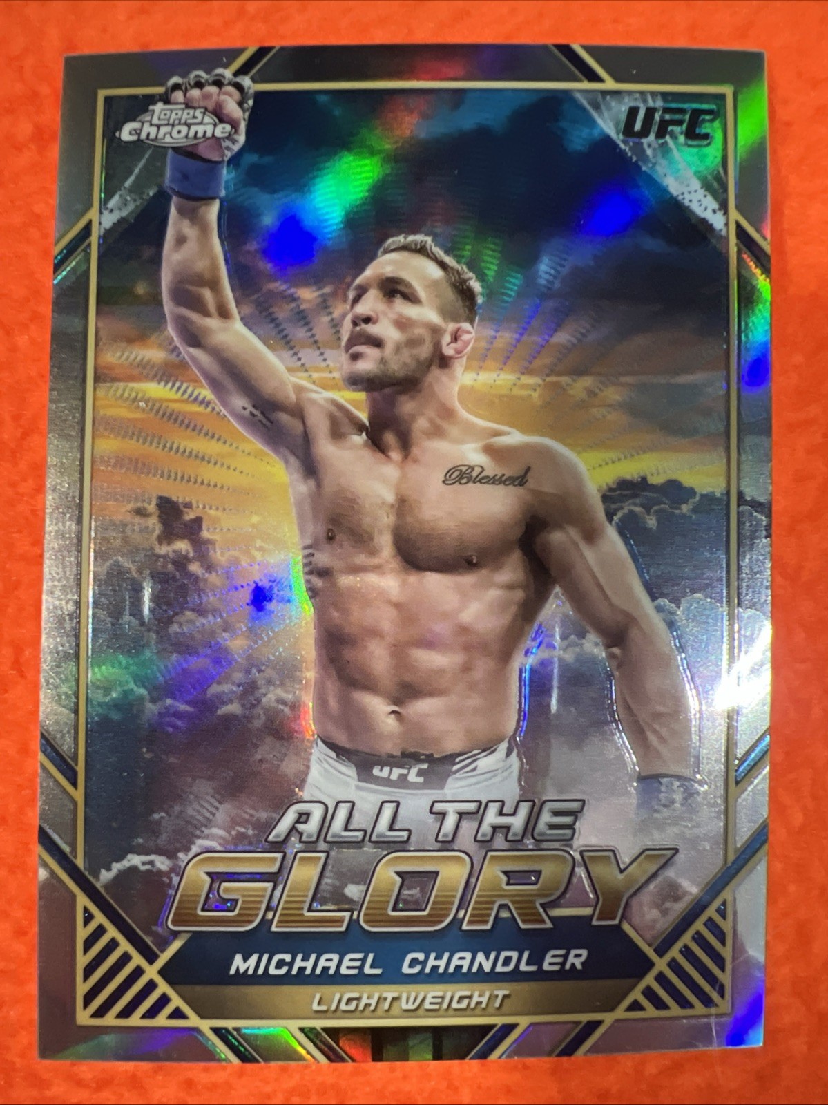 🔥🔥 MICHAEL CHANDLER 2024 TOPPS CHROME UFC ALL THE GLORY SSP #ATG-1 CASE HIT