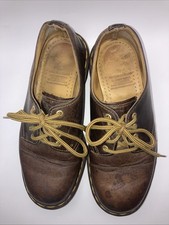 Dr. Martens 1561 /59 The Original Oxford Shoes Size 4 Brown Leather 4 Eye VTG