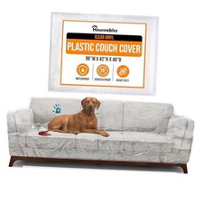Plastic Couch Cover, Plastic Couch Covers for Pets, Sofa Protector, Clear