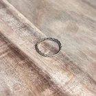 Vintage Minimalist Stackable 925 Silver Swirl Ring - Size O