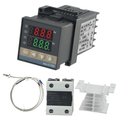 REX C100 PID Temperaturregler für SSR 25A 0 bis 1300 Grad Celsius