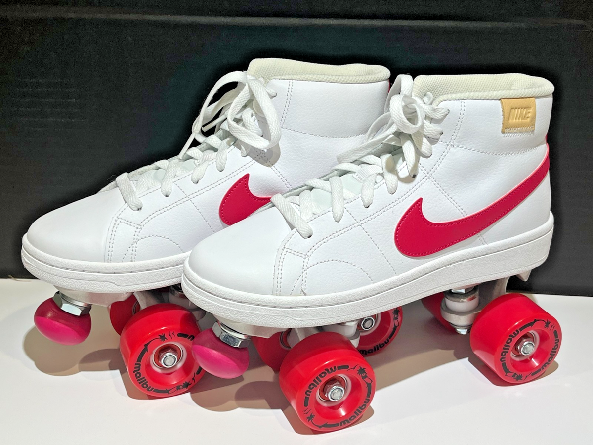 Size Nike Court Royale Mid White Rush Pink W for sale