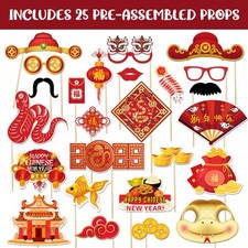 Funny Handheld Photo Frame Props for Photography Parties and Events - 26 Pieces