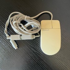 Vintage Microsoft Serial PS/2 Compatible Mouse 2-Button C3K5K5COMB - Untested