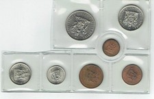 South Africa 1975 coin set (7 coins) sealed as scan