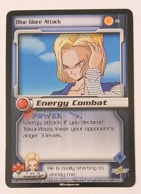 2001 Dragon Ball Z TCG Cell Saga BLUE GLARE ATTACK #15 Score Card