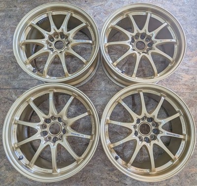 JDM Rare Discontinued RAYS VOLK RACING CE28N 4wheels 18ｘ8.5+30 5x114.3 Gold