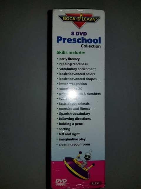 8 DVD Preschool Collection by Rock 'n Learn ABCs Colors Shapes Counting ...