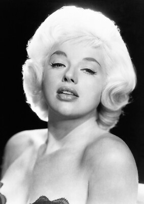 Diana Dors Monochrome Photo Print 10 (A4 Size-210 x 297mm-8.5'' x 11.75'')