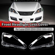 2x Guscio copri lente faro anteriore per Lexus IS250 IS300 2006-2012 trasparente