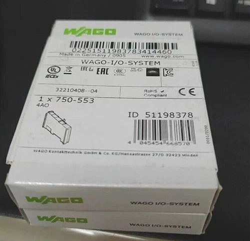 1 STCK. Wago 750-553 SPS-Modul 750553 Neu im Karton Schnellversand - Bild 1 von 3