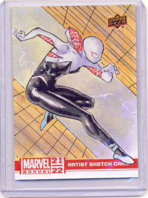 Upper Deck Marvel Annual 2021-22 SKetch Card Bulda Ghost Spider Gwen