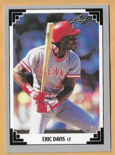 ERIC DAVIS CINCINNATI REDS #37 - LEAF NM-MT 1991 | eBay