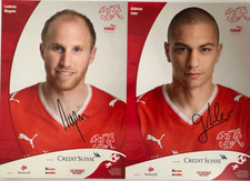 Ludovic Magnin, Gökhan Inler , NATIONALTEAM Schweiz, AK *DRUCK!**