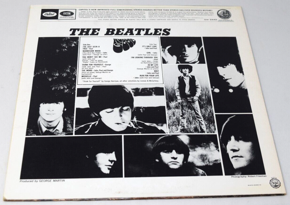 The Beatles Rubber Soul Capitol Orange Label SW2442 No UPC NM | eBay