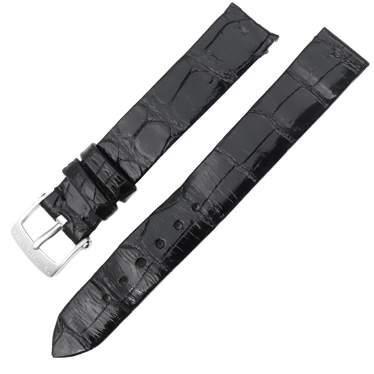 Van Cleef & Arpels クロコレザー ベルト ブラック　新品 Van Cleef & Arpels Leather Wristwatch Bands for sale | eBay