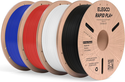 Rapid PLA plus Filament 1.75Mm Bundle 4KG, PLA+ 3D Printer Filament for Fast ...