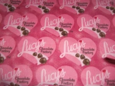 I Love Lucy Chocolate Factory Candy Fleece Craft Sewing Fabric by the Yard
