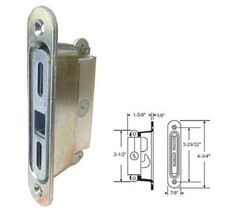 STB Sliding Glass Patio Door Lock, Mortise Type, 3-11/16" Screw Holes