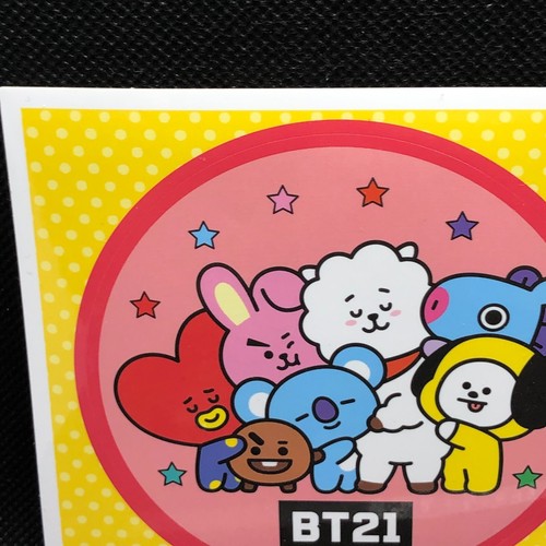 BTS sticker seal BT21 Japanese Rare Line Friends Kura Sushi Limited Japan F/S - Picture 5 of 11