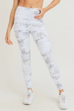 *NWT* Mono B High Rise Ice Camo White & Gray Camouflage Leggings