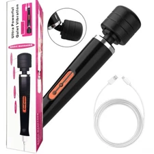 10 Speed Powerful Handheld Magic Massager Wand Personal Full Body Therapy Motor