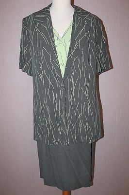Damen Zweiteiler (Jacket/ Bluse & Rock) Creation Atelier Gr.21 schön gut modern 