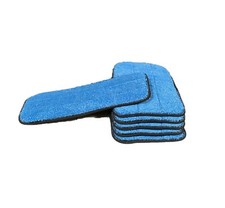 10 Inch Microfiber Wet Mop Pad Refills Fits 9 to 10 Inch Mop Frames 6 Pack 