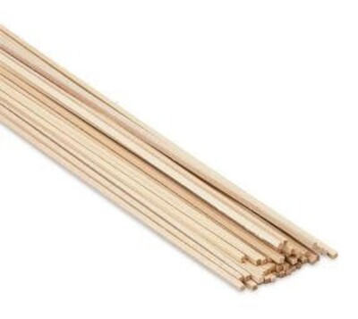 Midwest Products 4044 Basswood Craft Wood Strips 1/8'' x 1/8'' x 24''