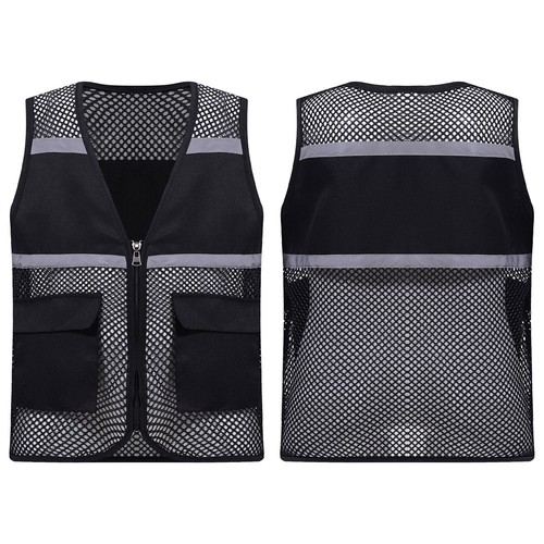 Kids Girls Boys Vest Mesh Reflective Volunteer High Visibility Activities Tops - Picture 50 of 61