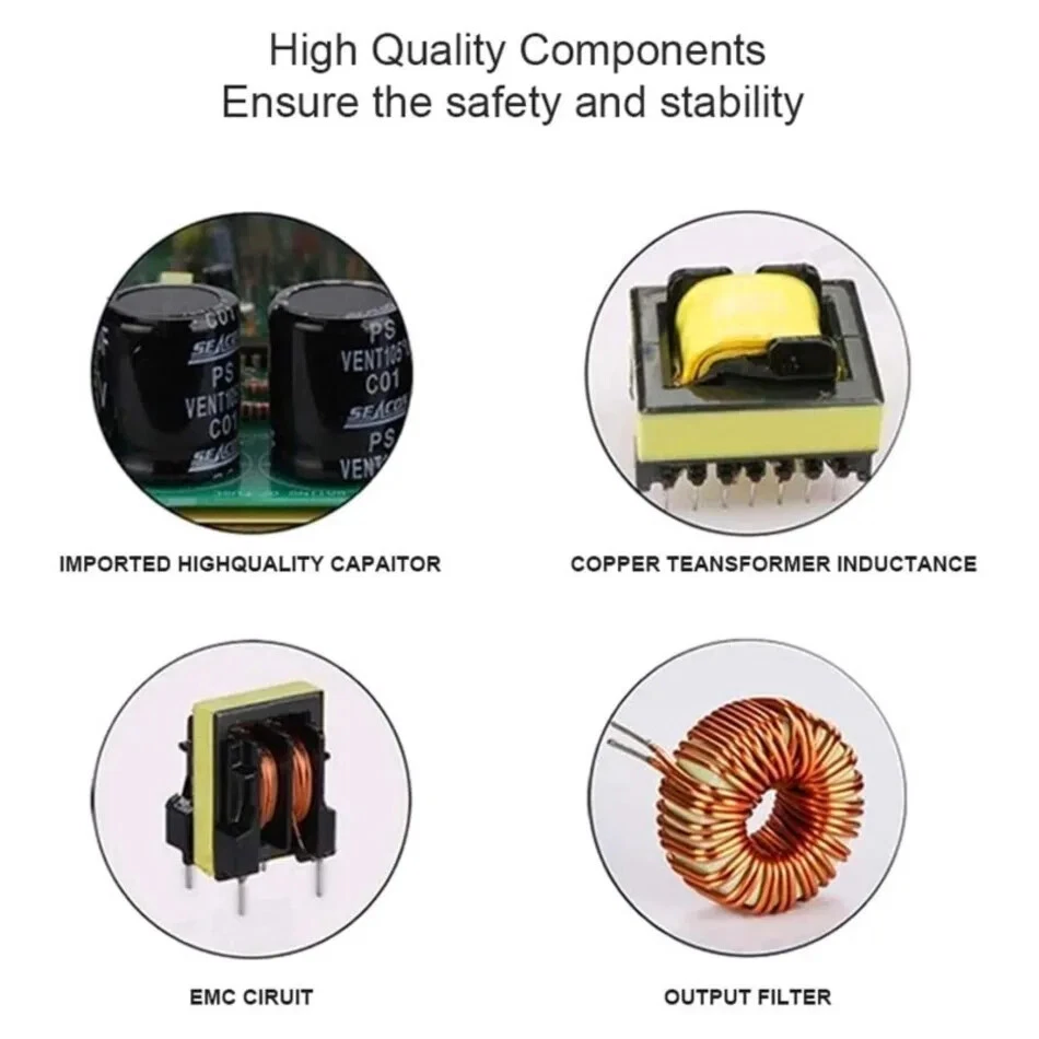 12V 120W Switch Power Supply 100-240V AC to DC LED Transformer Adapter Converter - Image 4 of 4