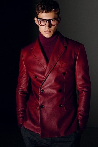 House Of Leather Herren Lederblazer David – Schwarzer Echtleder-Blazer Mit 3 Knöpfen, Schafnappaleder