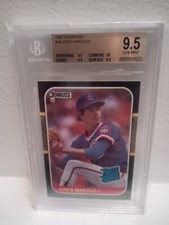 1987 Donruss Greg Maddux BGS 9.5 QUAD PLUS There's 1 thousand 9.5 and  44 PLUS!!