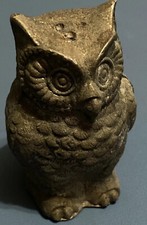 Vintage Salt Shaker Metal Owl