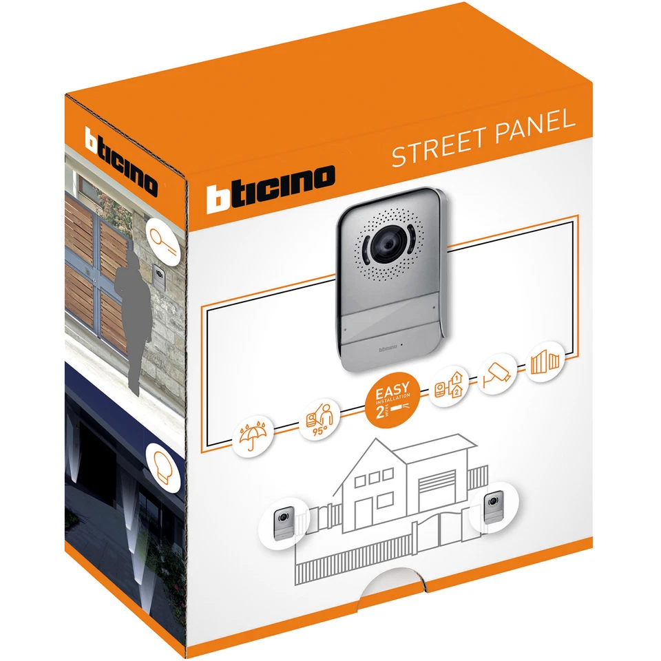 Posto Esterno Aggiuntivo Per Kit Videocitofono 2 Fili Metallo BTicino 331860 - Immagine 2 di 4