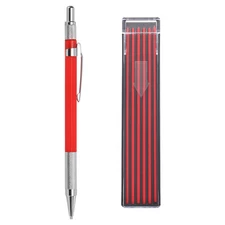 Mechanical Pencil Set, Unbreakable Automatic Pencil with Multicolor Refill, Red