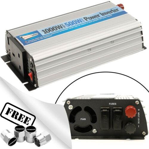 12v-230v Car Battery Home Mains Socket USB 1000w Peak Power Inverter SWINV500.C✅ - Afbeelding 1 van 13