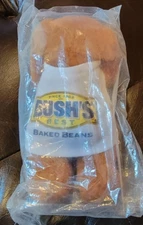 Vintage 1999 Animal Fair Promo Bush's Best Baked Beans Plush Dog Brown 7" New