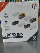 ClearSpace Storage Bins Multi-Purpose Clear 10" x 4" x 3" 8 Pack