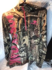 Mossy Oak Break Up Infinity Wicking 1/4 Zip Pullover Brown Camouflage Stretch L