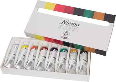 Schmincke Ölfarbe Norma  Professional Kartonset Grundsortiment 8 x 20 ml Tuben