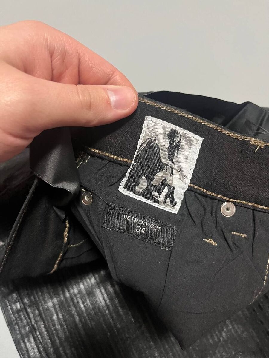Rick Owens Black Waxed Bolan Jeans DRKSHDW Size 34 | eBay Rick Owens Black Waxed Bolan Jeans DRKSHDW Size 34 | eBay