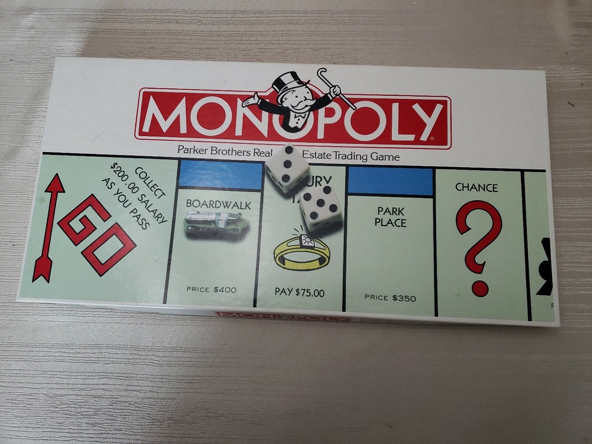 マスターモノポリー Vintage Monopoly Board Game by Parker Brothers Classic 1990s