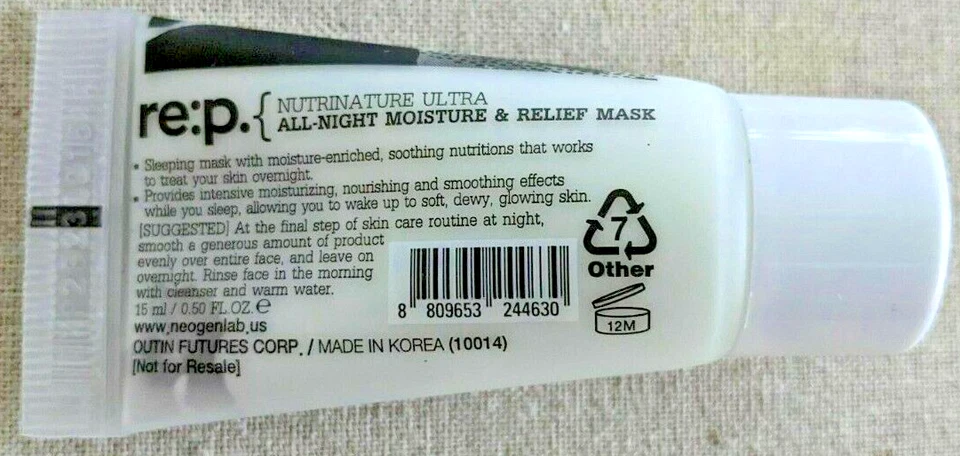 Re:p Nutrinature Ultra All Night Moisture & Relief Mask 15 ml  - Image 3 of 3