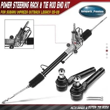 3x Rack and Pinion & Tie Rod End Kit for Subaru Impreza Outback Legacy 2005-2009
