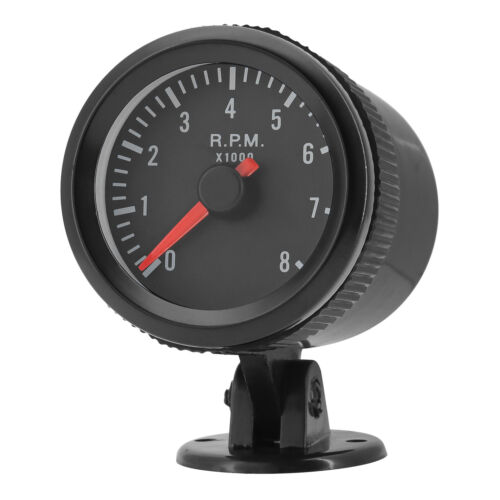 2" 52mm Car Auto Engine White LED 12V Tachometer Pointer Gauge Meter 0-8000RPM - Picture 3 of 12