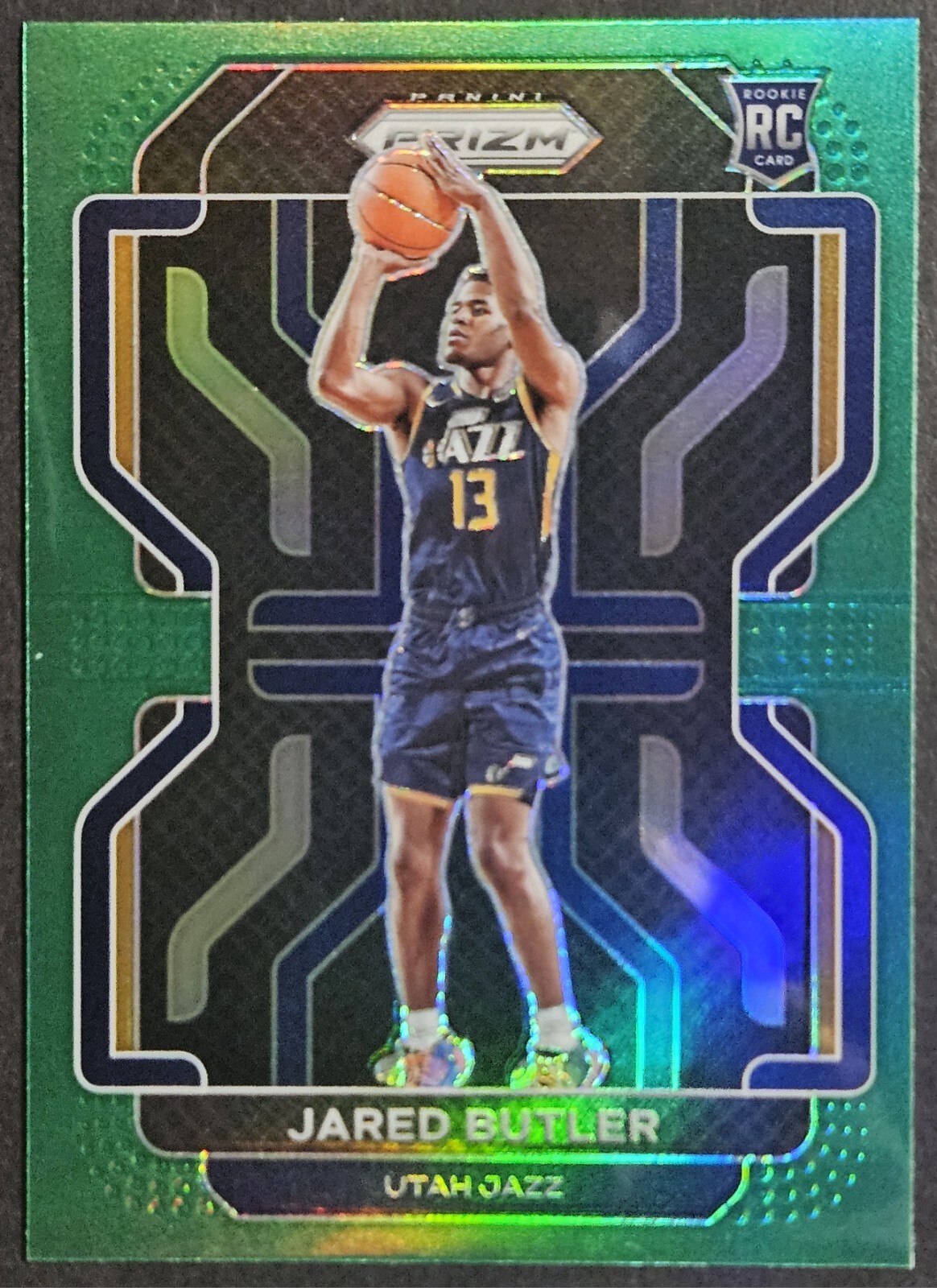 2021-22 Panini Prizm Green Prizm #290 Jared Butler Rookie RC Utah Jazz